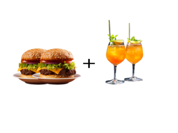 Burger + Drink Combo For 2 Person