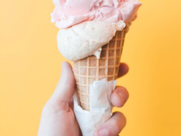 Strawberry Ice Cream Medium Cone